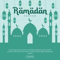 ramadan baner illustration i platt design vektor