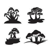 Pilz-Symbol-Illustration isoliertes Vektor-Zeichen-Symbol vektor