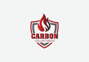 abstrakt bränsle gas kol emblem ikon årgång logotyp design vektor