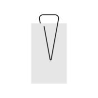 Büroklammer-Logo vektor