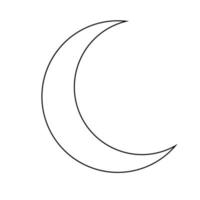 Mond-Logo-Vektor vektor