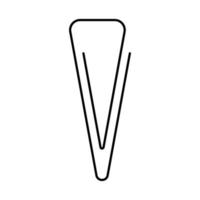papper klämma logotyp vektor
