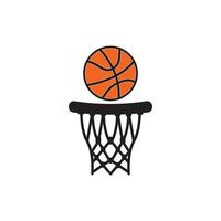 Basketballkorb-Symbol-Vektor-Illustration-Logo-Vorlage. vektor