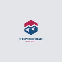 Investment-Logo, Vektorillustration einer Berginvestition mit Pfeilen, Business-Vektor-Logo-Vorlage vektor