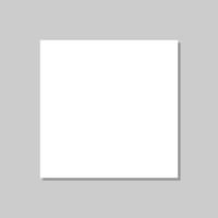 eps10 fyrkant låda falsk upp topp se med grå skugga isolerat på grå bakgrund. vit stängd behållare paket fyrkant mall. vektor tom bild duk, vägg visa, bild, affisch eller baner