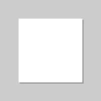 eps10 Quadratische Box mock up Draufsicht mit grauem Schatten isoliert auf grauem Hintergrund. quadratische vorlage für weiße geschlossene behälterpakete. Vektor leere Bildleinwand, Wanddisplay, Bild, Poster oder Banner