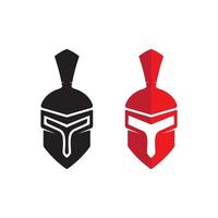 spartansk och gladiator hjälm logotyp ikon mönster vektor