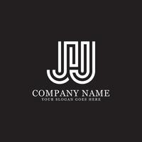 JJ-Monogramm-Logo-Inspirationen, Buchstaben-Logo-Vorlage vektor