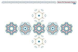 islamic geometrisk dekorativ mönster, bakgrund samling, bakgrund islamic prydnad vektor bild