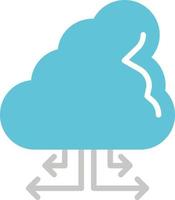 Vektorsymbol für Cloud-Speicher vektor
