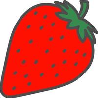 Erdbeer-Vektor-Symbol vektor