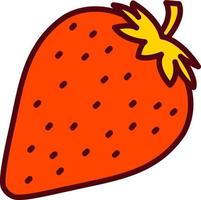 jordgubbar vektor ikon