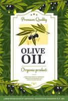 Olivenöl extra vergine Bio-Naturprodukt vektor
