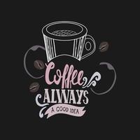 kaffeeplakat-illustrationsdesign vektor