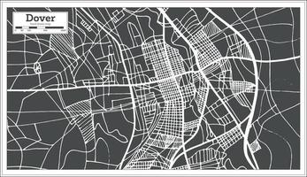 dover delaware USA stad Karta i retro stil. översikt Karta. vektor