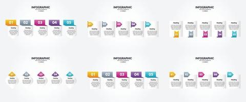 Dieses Vektor-Infografik-Set ist ideal, um Ihr Unternehmen in Broschüren zu bewerben. Flyer. und Zeitschriften. vektor