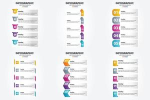 flaches Designset der Vektorillustrations-Infografiken für Werbebroschürenflieger und -zeitschrift vektor