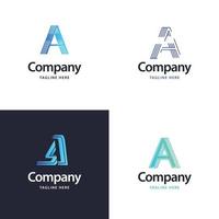brev en stor logotyp packa design kreativ modern logotyper design för din företag vektor