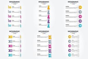 flaches Designset der Vektorillustrations-Infografiken für Werbebroschürenflieger und -zeitschrift vektor