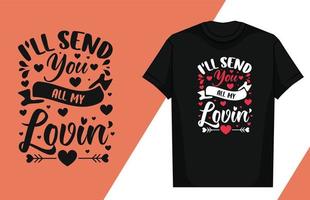 Liebe Typografie Schriftzug Design Liebe Typografie T-Shirt Design Valentinstag Typografie T-Shirt vektor