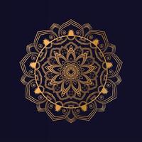 Luxus-Mandala-Design im Gold-Arabesken-Stil vektor