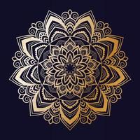 Luxus-Mandala-Design im Gold-Arabesken-Stil vektor