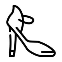 Schuhe Stylist Symbol Leitung Vektor Illustration