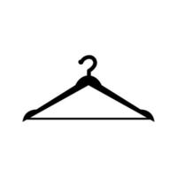 Kleiderbügel Mäntel Kleidung flach Symbol Zeichen Symbol isoliert Design Vektor