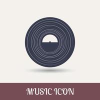 Illustration von Vinyl-Disco-Musik vektor