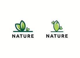 natur logotyp design mall vektor