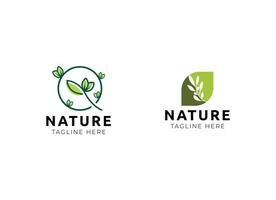 natur logotyp design mall vektor