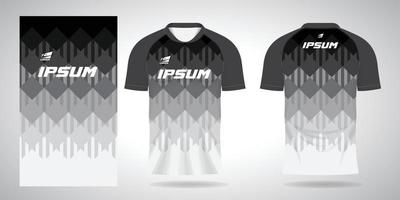 vit sportskjorta jersey designmall vektor