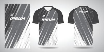 vit sportskjorta jersey designmall vektor