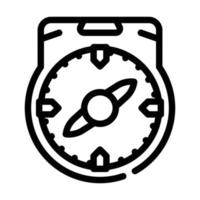 Kompass Werkzeuglinie Symbol Vektor Illustration