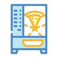 Pizza-Automat Farbe Symbol Vektor Illustration