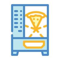 pizza försäljning maskin Färg ikon vektor illustration