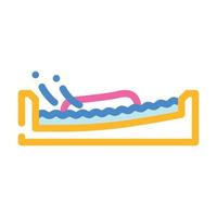 Flow Board Wassersport Farbsymbol Vektor Illustration