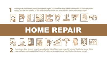 Home-Reparatur-Service-Landing-Header-Vektor vektor