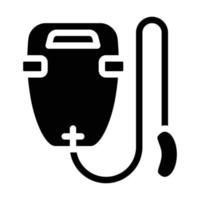 Boje Taucherausrüstung Glyphen-Symbol-Vektor-Illustration vektor