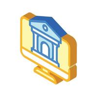 Online-Banking isometrische Symbolvektorillustration vektor