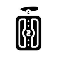 Cargo Diver Zubehör Glyphen-Symbol-Vektor-Illustration vektor