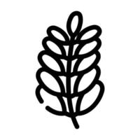 moringa bio vitamin essen linie symbol vektor illustration