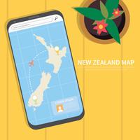 Gratis New Zealand Map Illustration vektor