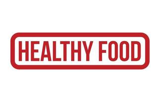 Stempel für gesunde Lebensmittel. rote gesunde Lebensmittel Grunge Gummistempel Siegel Vektor-Illustration - Vektor