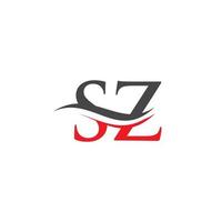 sz logotyp design vektor. susa brev sz logotyp design vektor