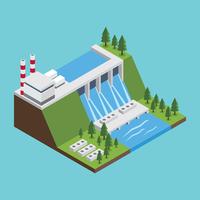 Natürliche Ressourcen Wasser-Energie-freier Vektor