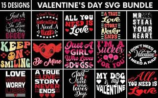 valentines dag typografi citat svg vektor mönster bunt, t-shirt mönster bunt