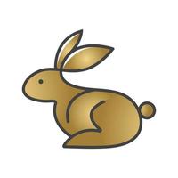 Kaninchen-Logo-Vorlagenvektor vektor