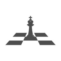 schack ikon logotyp design vektor