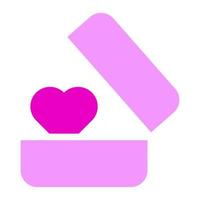ring solide rosa valentine illustration vektor und logo symbol neujahrssymbol perfekt.